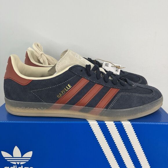 Adidas Gazelle Indoor Legend Ink Preloved Ruby JH5404 NEW Men's Size 11.5 - Picture 1 of 8